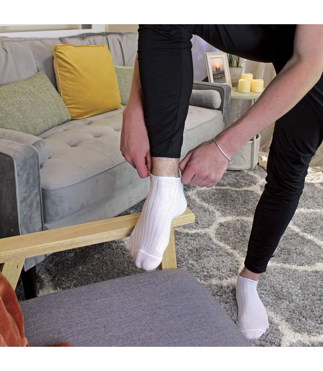 Sock Snob - Homme Chaussettes Basses 100% Coton | Chaussettes Courtes Respirant-5