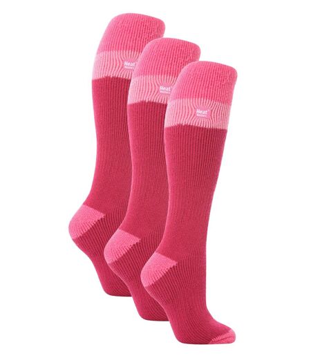 Heat Holders - 3 Pack Ladies Thermal Knee High Ski Socks | WoMens Thick Winter 2.3 TOG Long Skiing Socks