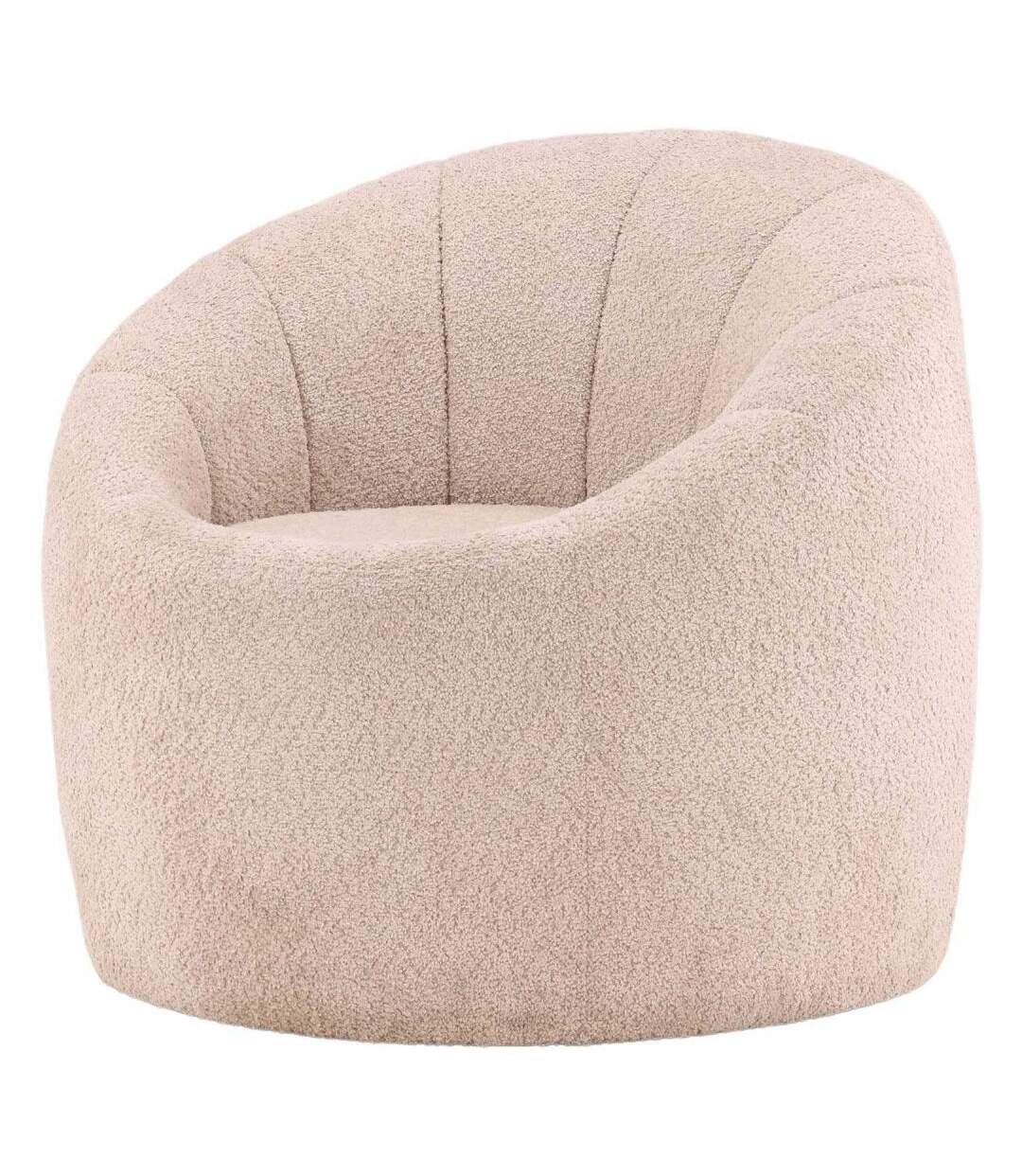 Fauteuil en bouclette Warren-3
