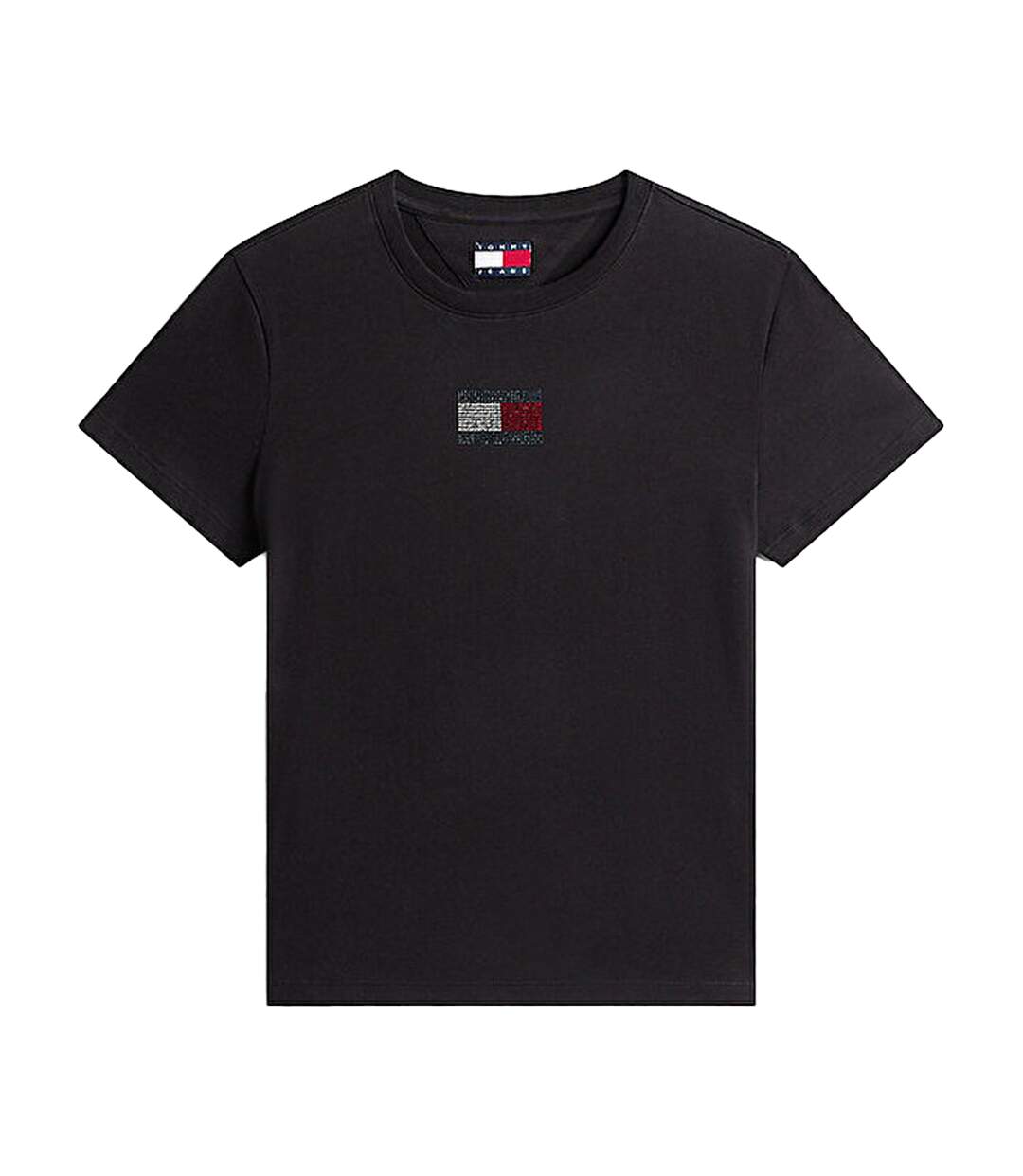 T-shirt Motif/style Strass Femme Noir Tommy Jeans-2