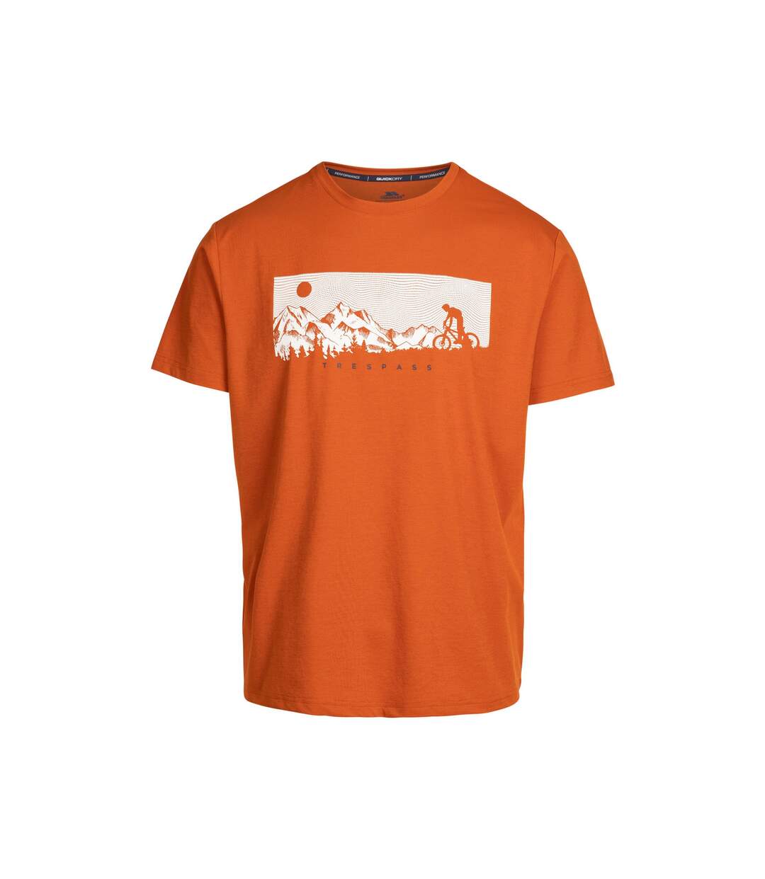 T-shirt nellow homme orange foncé chiné Trespass