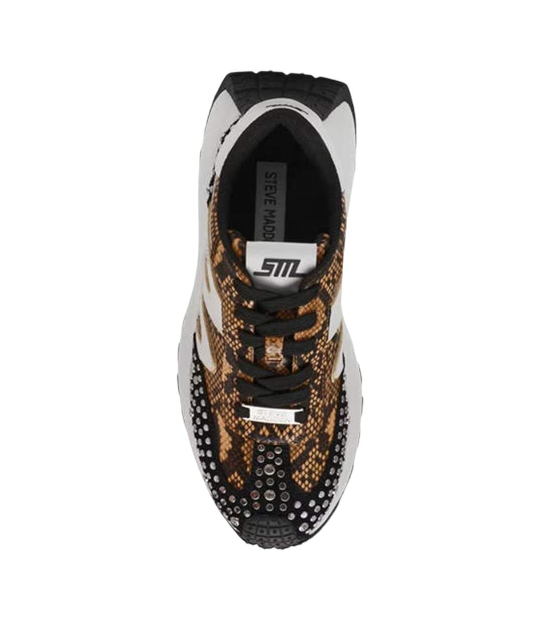 Baskets Motif/style Imprimé Serpent Femme Blanc Noir Marron Steve Madden-3