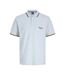 Polo bleu clair homme jack & jones jorten-1