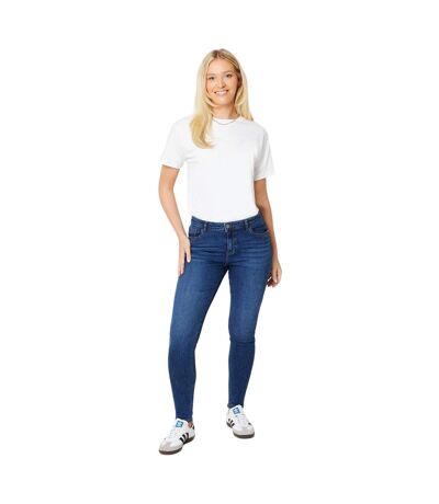 Womens/ladies Comfort Stretch Skinny Jeans Mid Wash Dorothy Perkins