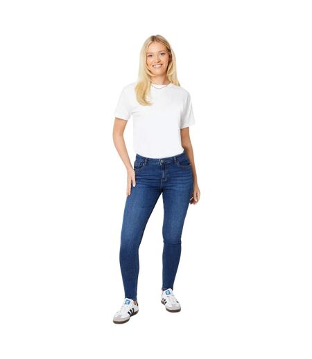 Womens/ladies Comfort Stretch Skinny Jeans Mid Wash Dorothy Perkins