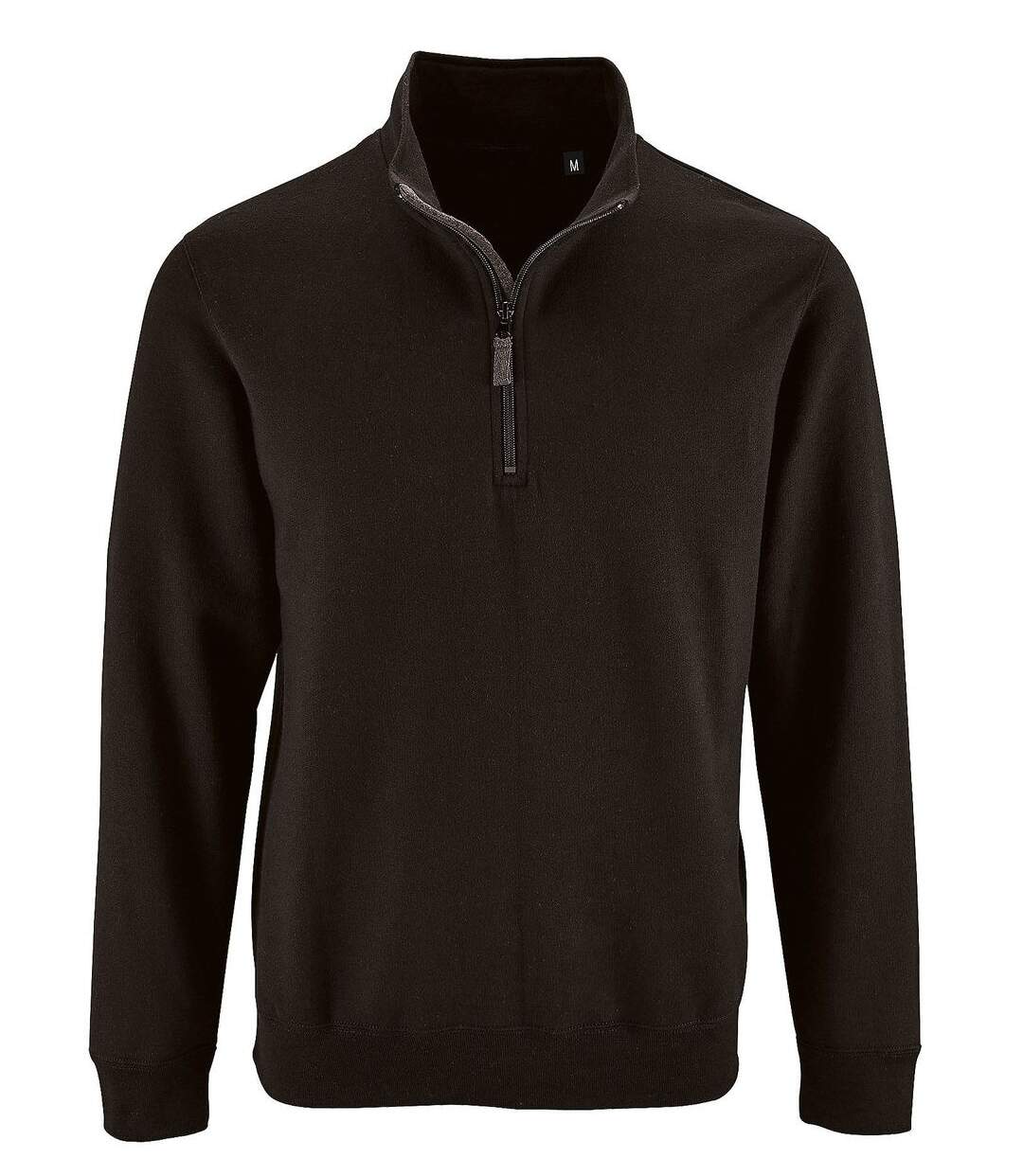 Sweat-shirt col camionneur - 02088 - noir