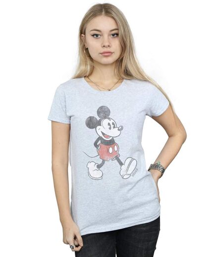 Disney - T-shirt WALKING - Femme (Gris chiné) - UTBI1193