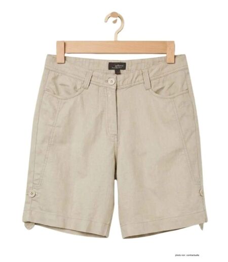 MAYFLOWER MINDY1 : Short en lin pour femme au confort modulable