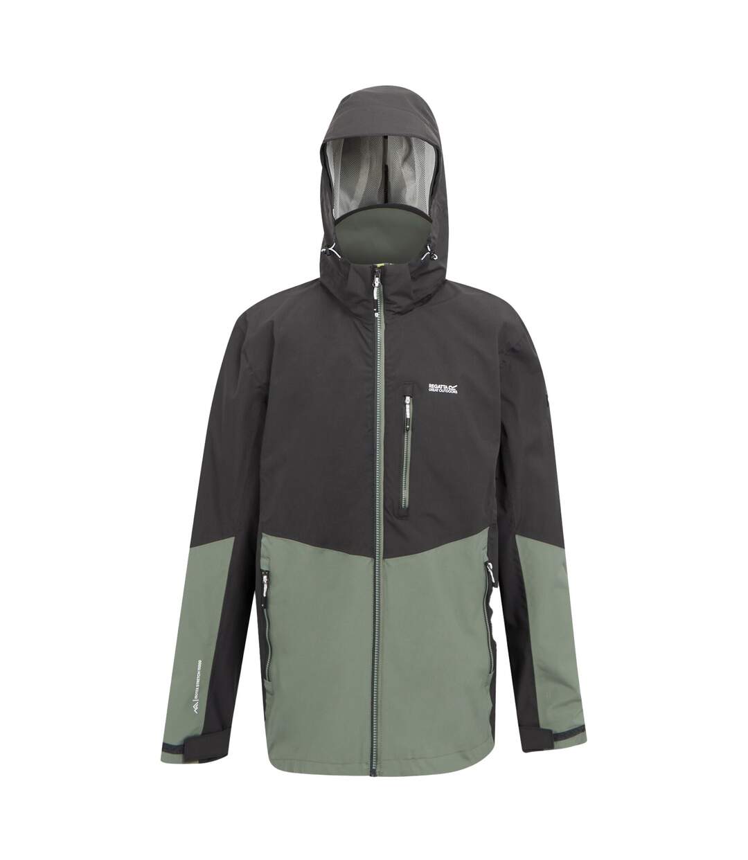 Veste imperméable bosfield homme vert kaki / cendre / guimauve Regatta-1