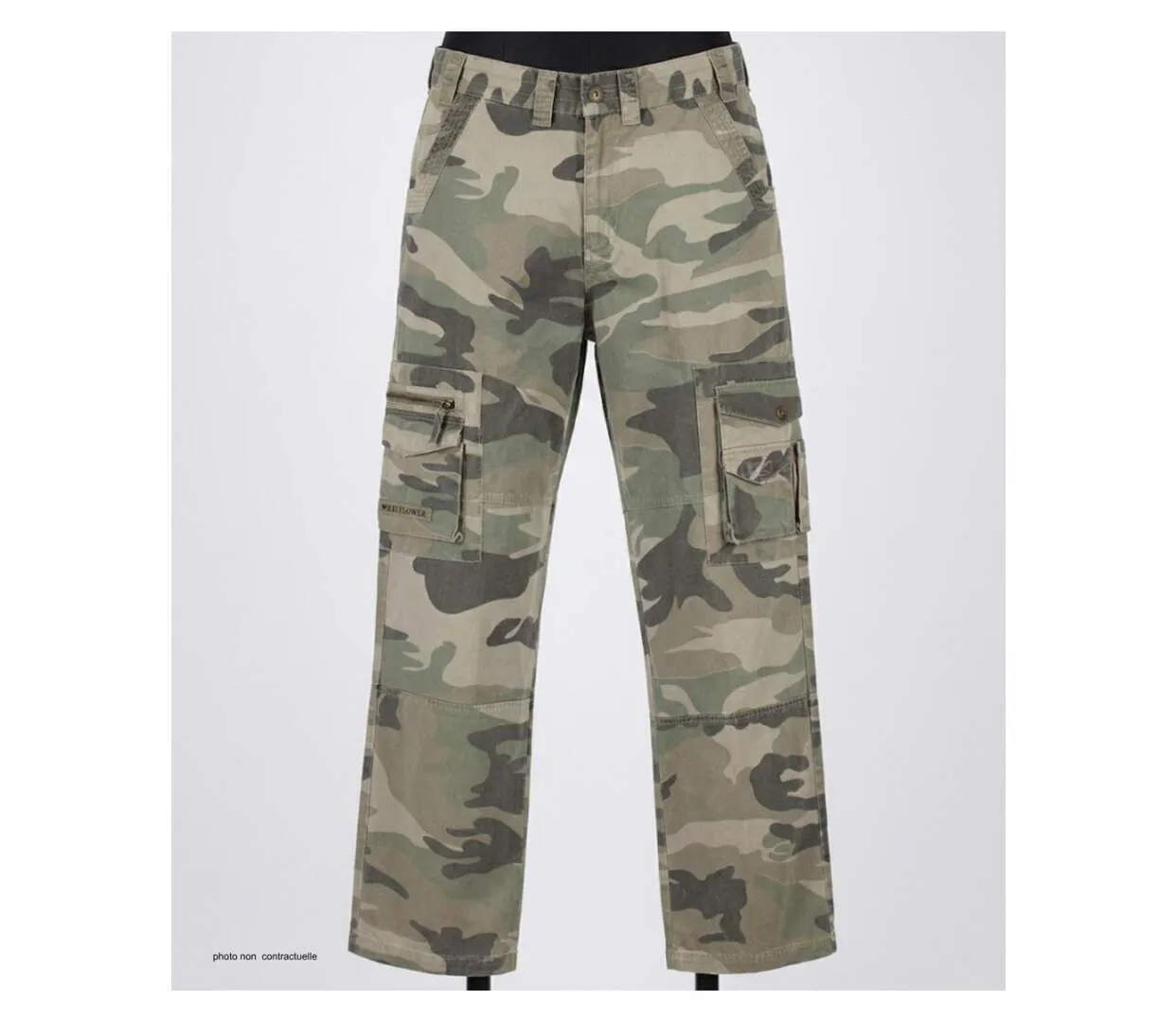 MAYFLOWER SE9020C - Pantalon cargo camouflage 100% coton : robustesse et style baroudeur-3