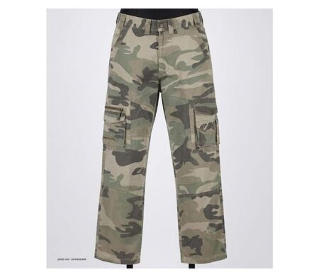 MAYFLOWER SE9020C - Pantalon cargo camouflage 100% coton : robustesse et style baroudeur
