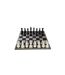 Jeu d'Échecs Déco Vintage 61cm Blanc & Marron-2