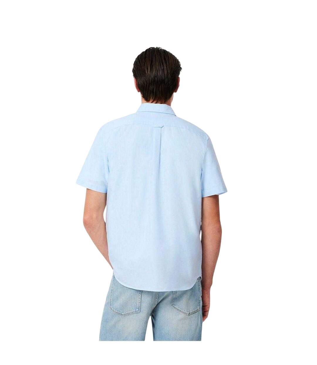 Chemise Motif/style Logo Brodé Homme Bleu Lacoste-3