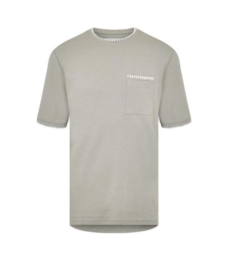 T-shirt Perth Homme Vert De Gris Clair Écru Threadbare