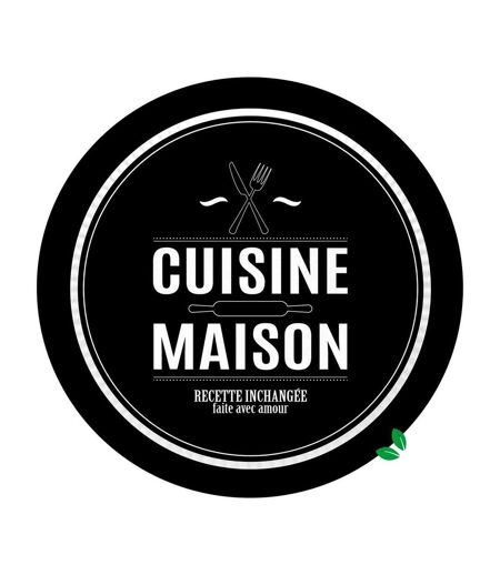 Lot de 10 Assiettes en Carton Cuisine 23cm Noir