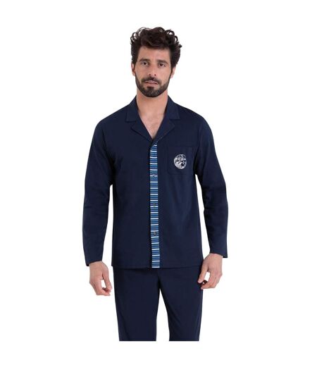 Pyjama long ouvert homme Rayures Waves Athena