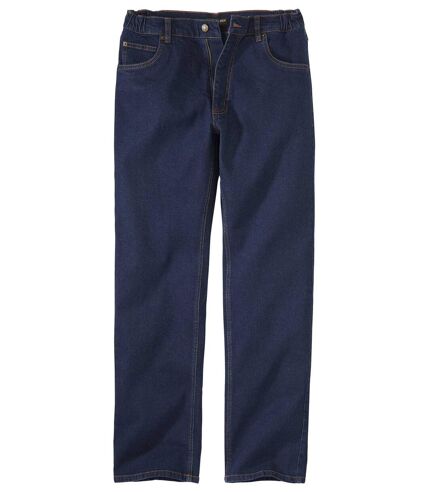 Men's Dark Blue Stretch Comfort Jeans