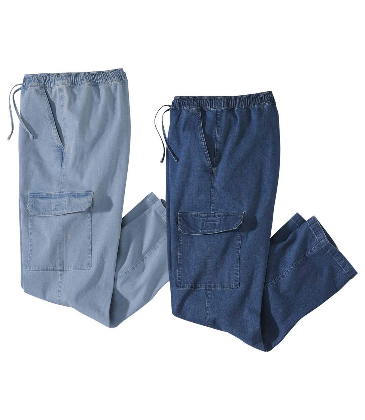 Pack of 2 Men's Blue Stretch Jeans Atlas For Men