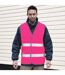 Gilet haute visibilité enhance adulte rose fluo SAFE-GUARD by Result-2