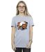 Disney Femme/Les femmes Big Hero 6 Baymax Group Manga Cotton Boyfriend T-Shirt (Gris sportif) - UTBI15764-2