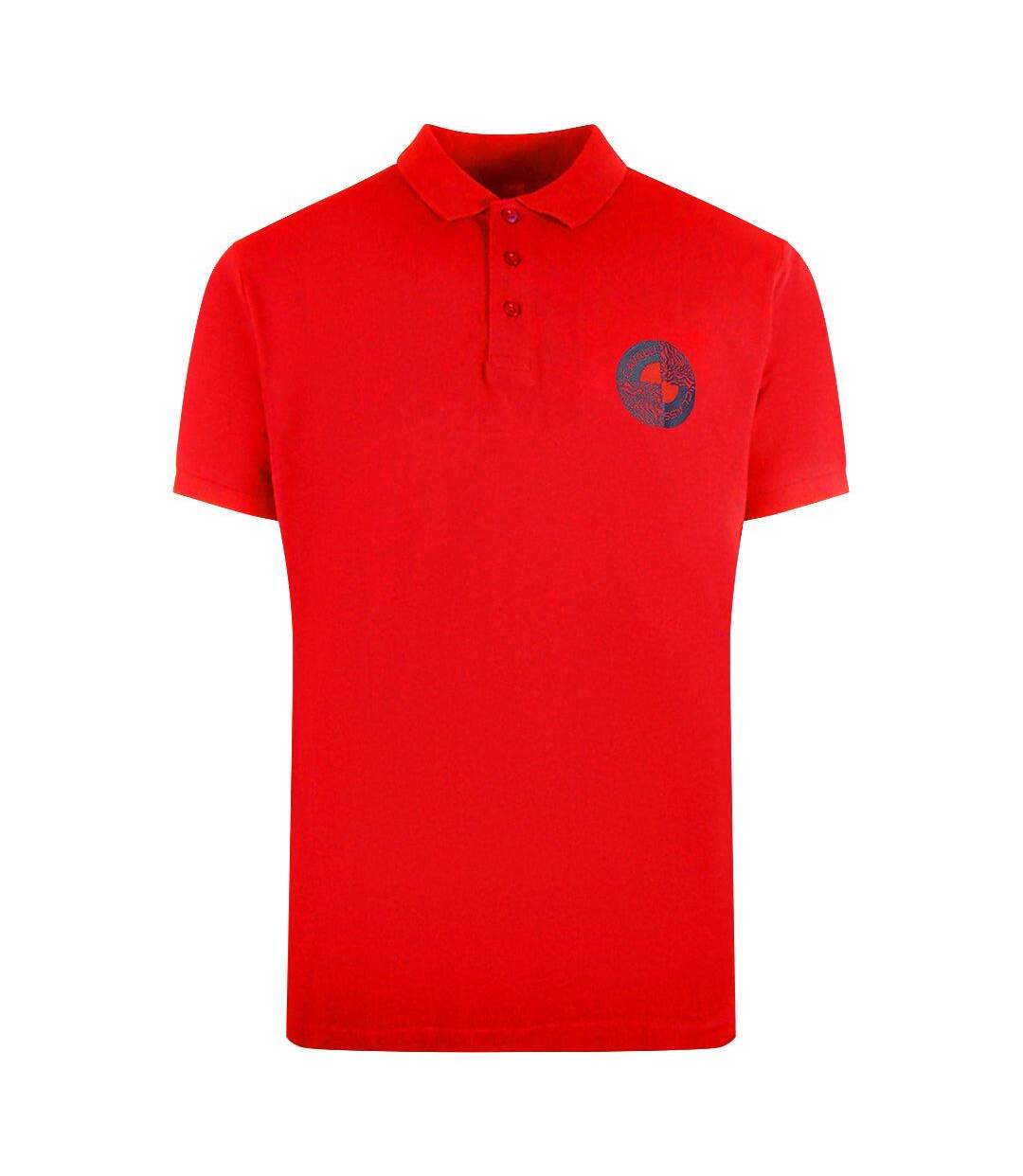 Polo Motif Cercle Homme Rouge Cavalli Class-1
