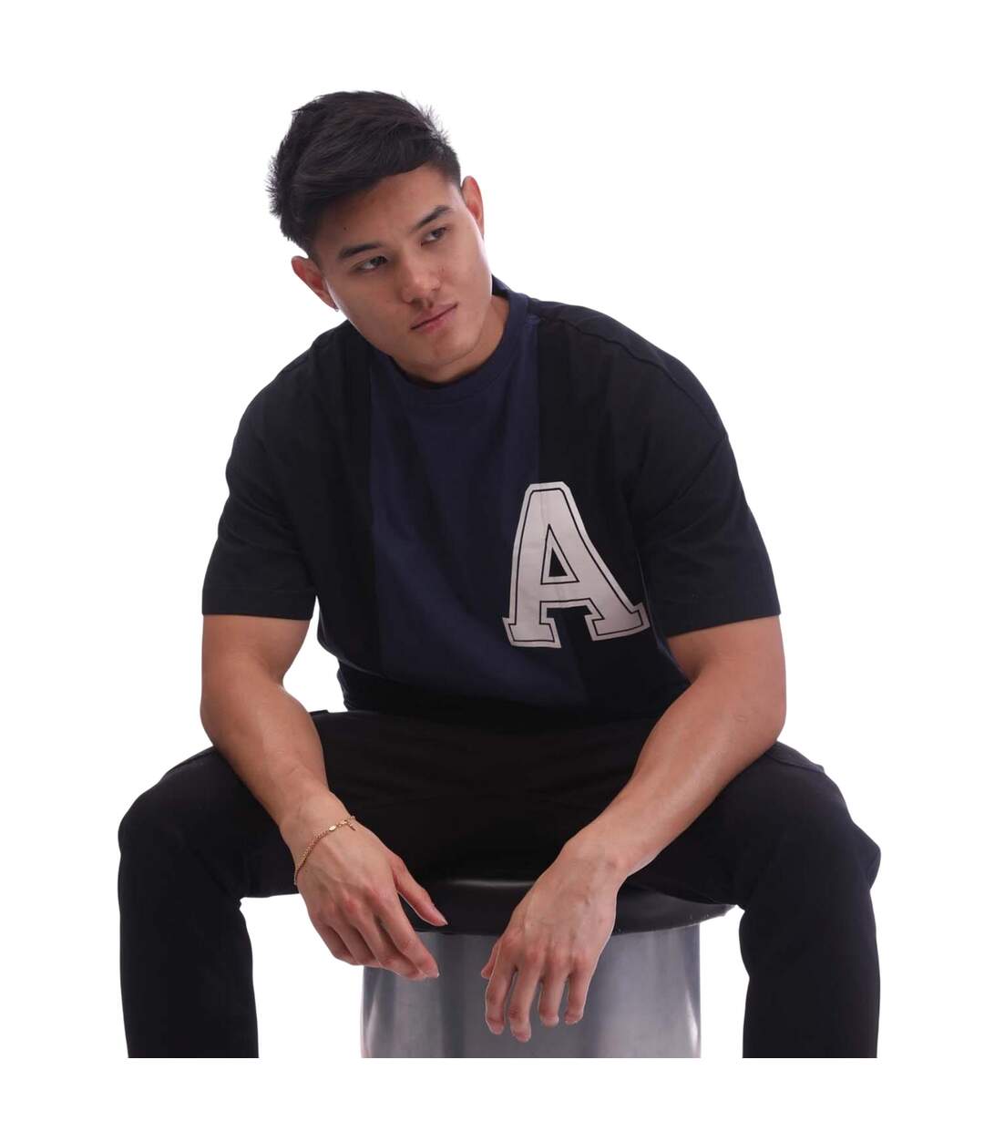 T-shirt Homme Noir Blanc Ambush-1
