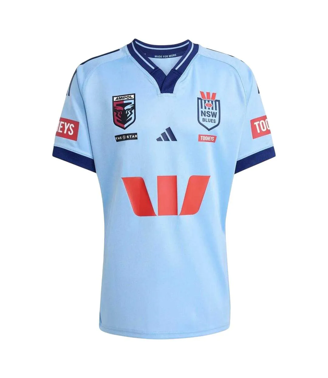 Maillot De Rugby Motif/style New South Wales Blues 2025/2026 Homme Bleu Ciel Bleu Marine Adidas-1