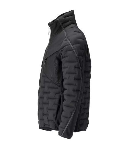 Mens Customised Quilted Jacket Black Mascot