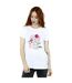Disney Femme/Les femmes 101 Dalmatians Flowers Coton Boyfriend T-Shirt (Blanc) - UTBI26083-2