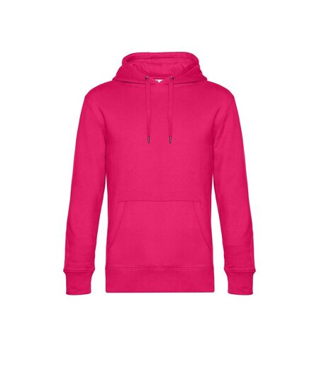 Mens King Hooded Sweater Rose Magenta B&C