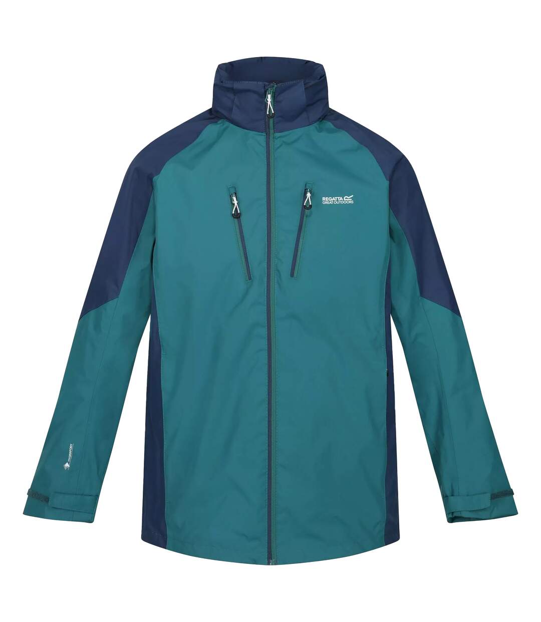 Veste imperméable calderdale homme sarcelle / bleu marine clair Regatta-1