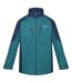 Veste imperméable calderdale homme sarcelle / bleu marine clair Regatta