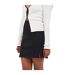 Womens/ladies Ribbed High Waist Mini Skirt Black Brave Soul-2