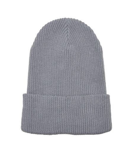 Unisex adult knitted recycled yarn beanie grey Flexfit