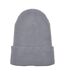 Unisex adult knitted recycled yarn beanie grey Flexfit-1