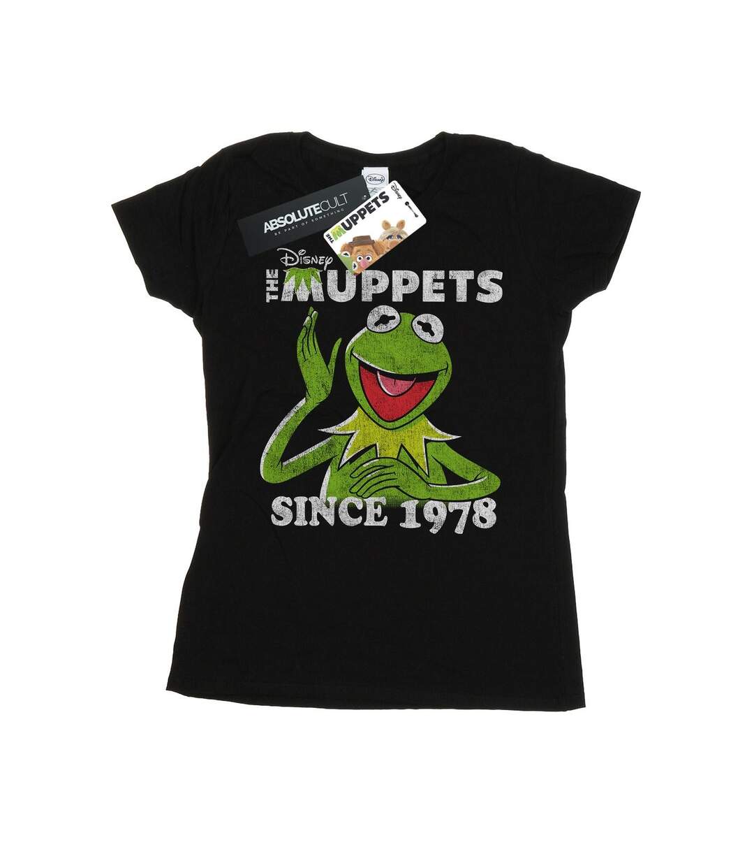 Disney Femme/Les femmes The Muppets Kermit Since 1978 - T-shirt en coton (Noir) - UTBI49019-1