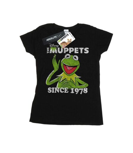 Disney Femme/Les femmes The Muppets Kermit Since 1978 - T-shirt en coton (Noir) - UTBI49019