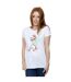 Disney T-shirt en coton Femme/Femme Fée Clochette de Noël (Blanc) - UTBI43841-2