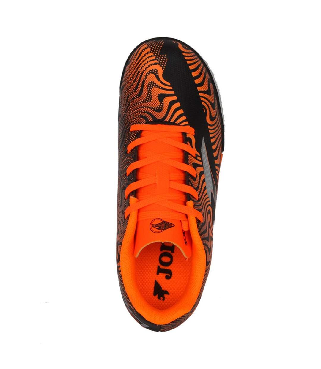 Childrens/kids Evolution Artificial Ground Football Boots Orange Black Joma-4