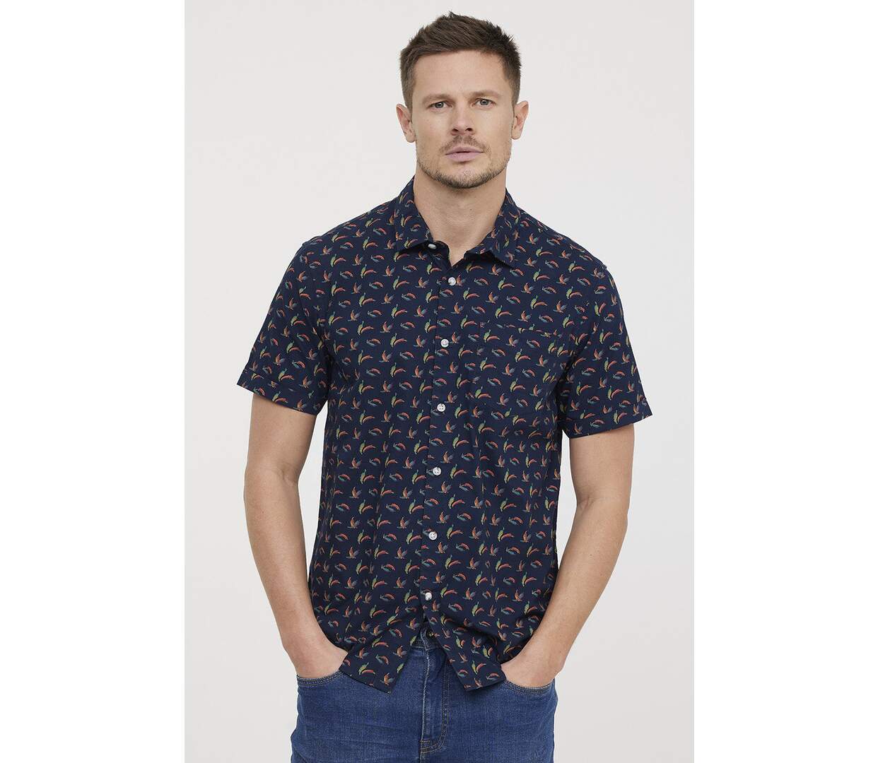 Chemise DORIO Navy-1