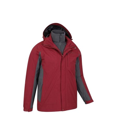 Mens Thunderstorm 3 In 1 Waterproof Jacket Red Mountain Warehouse