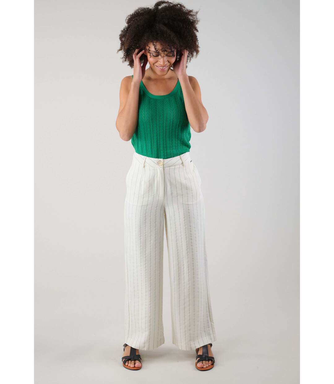 Pantalon habillé en viscose pour femme BEMINI-2