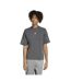 Mens Contrast Piping Regular T-shirt Grey Blue Adidas-1