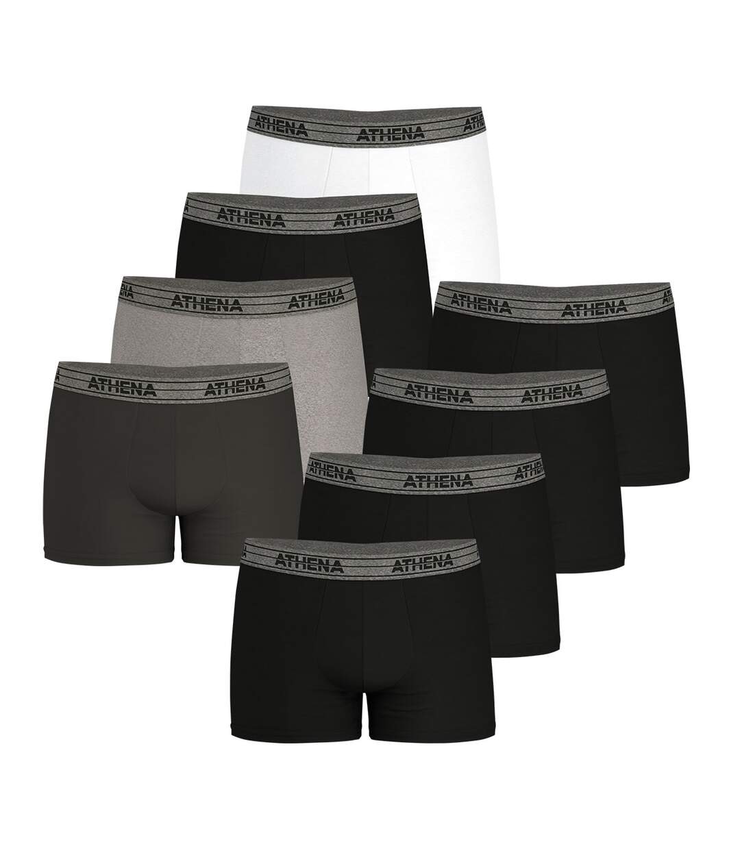 Lot de 8 boxers homme Eco Pack Athena-2