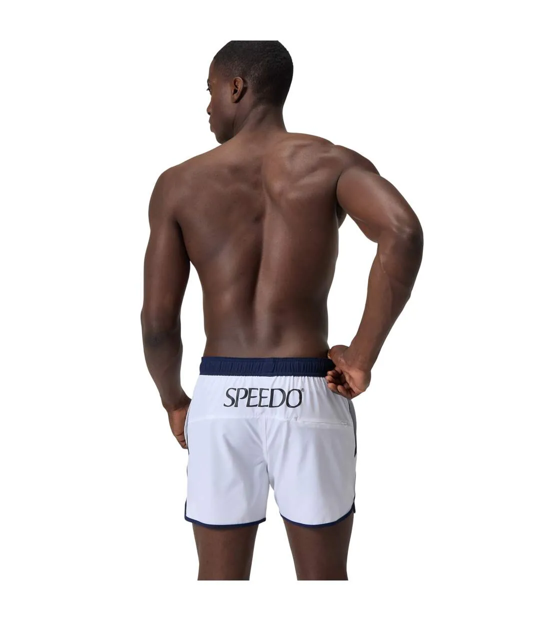 Mens Jetstream Volley Retro Logo Swim Shorts White Speedo-3