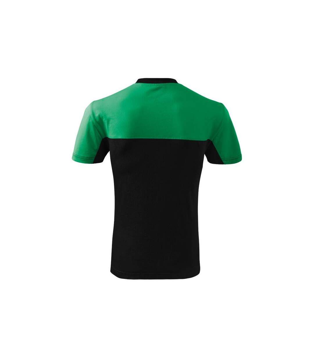 Mens Colormix Plain T-shirt Black Grass Green Malfini-2