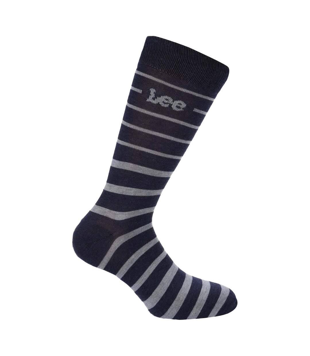 Chaussettes Style Logo Adulte Bleu Orange Gris Lee-2
