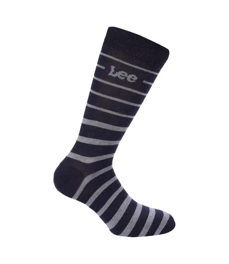 Chaussettes Style Logo Adulte Bleu Orange Gris Lee