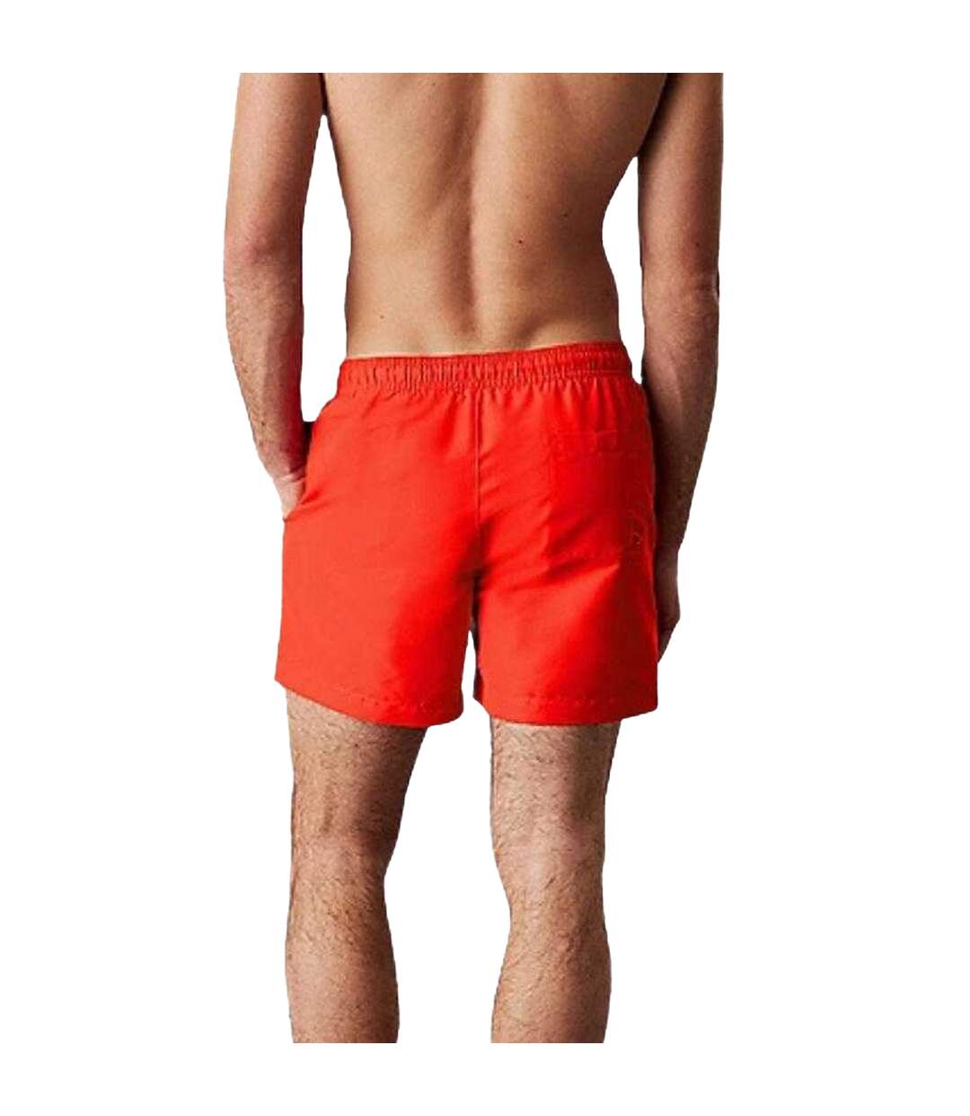 Short De Bain Motif/style Logo Homme Orange Calvin Klein-2
