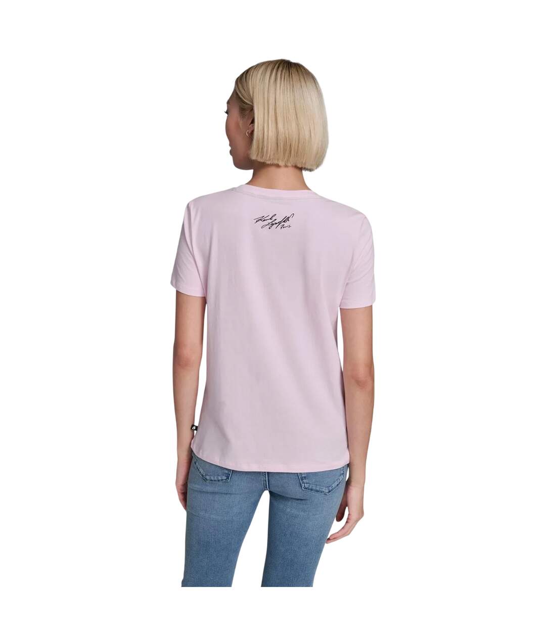 Womens/ladies Choupette T-shirt Ballet Pink Karl Lagerfeld-3